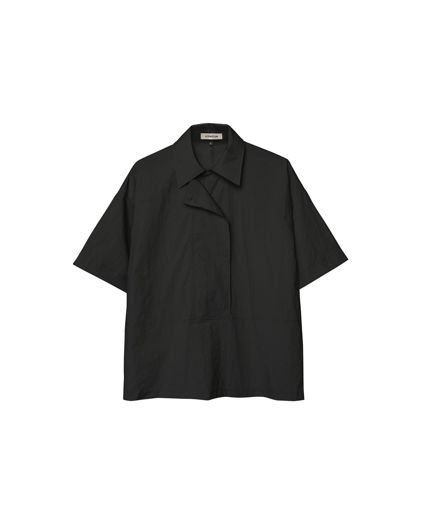 Drop Neck Shirt - Black