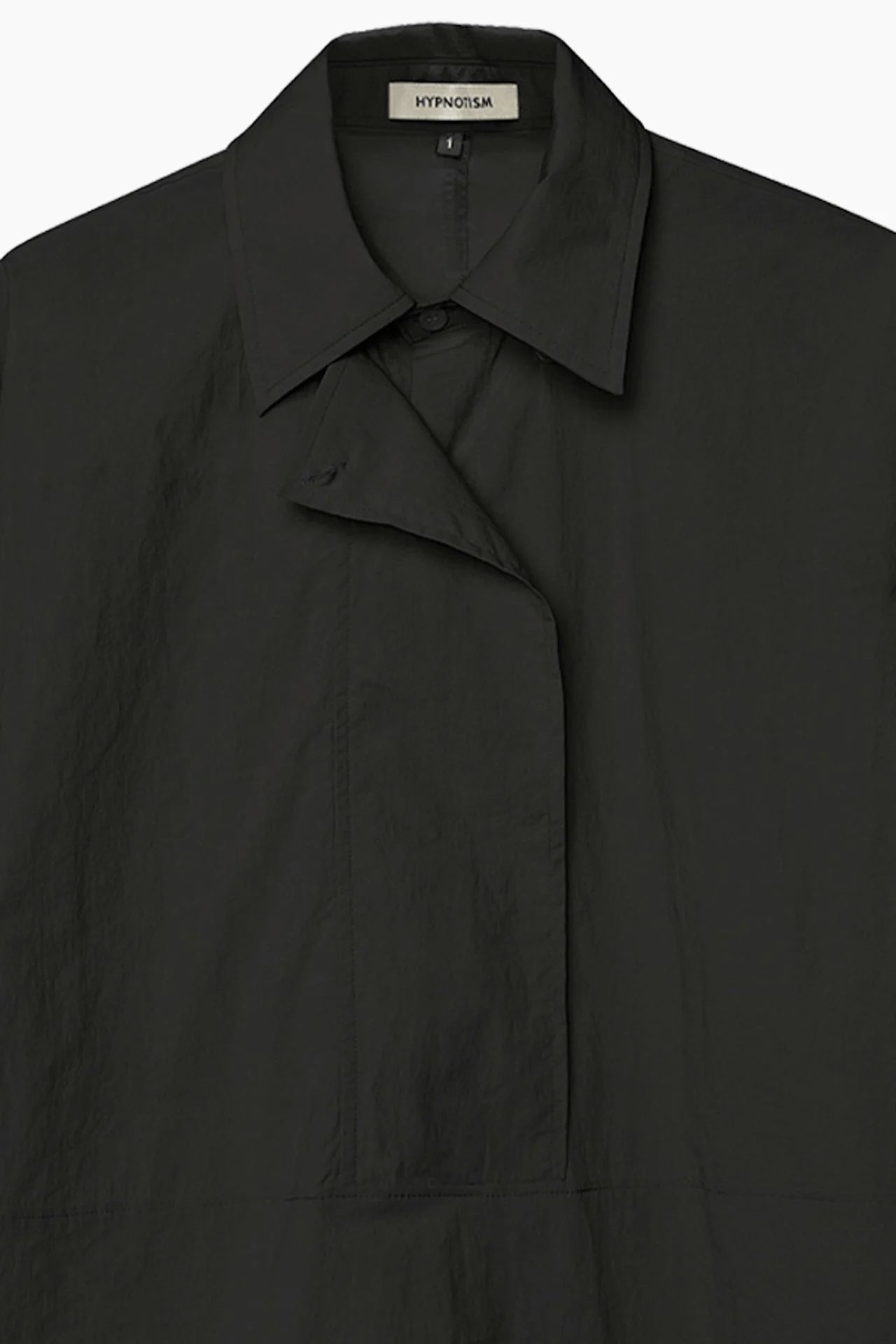 Drop Neck Shirt - Black