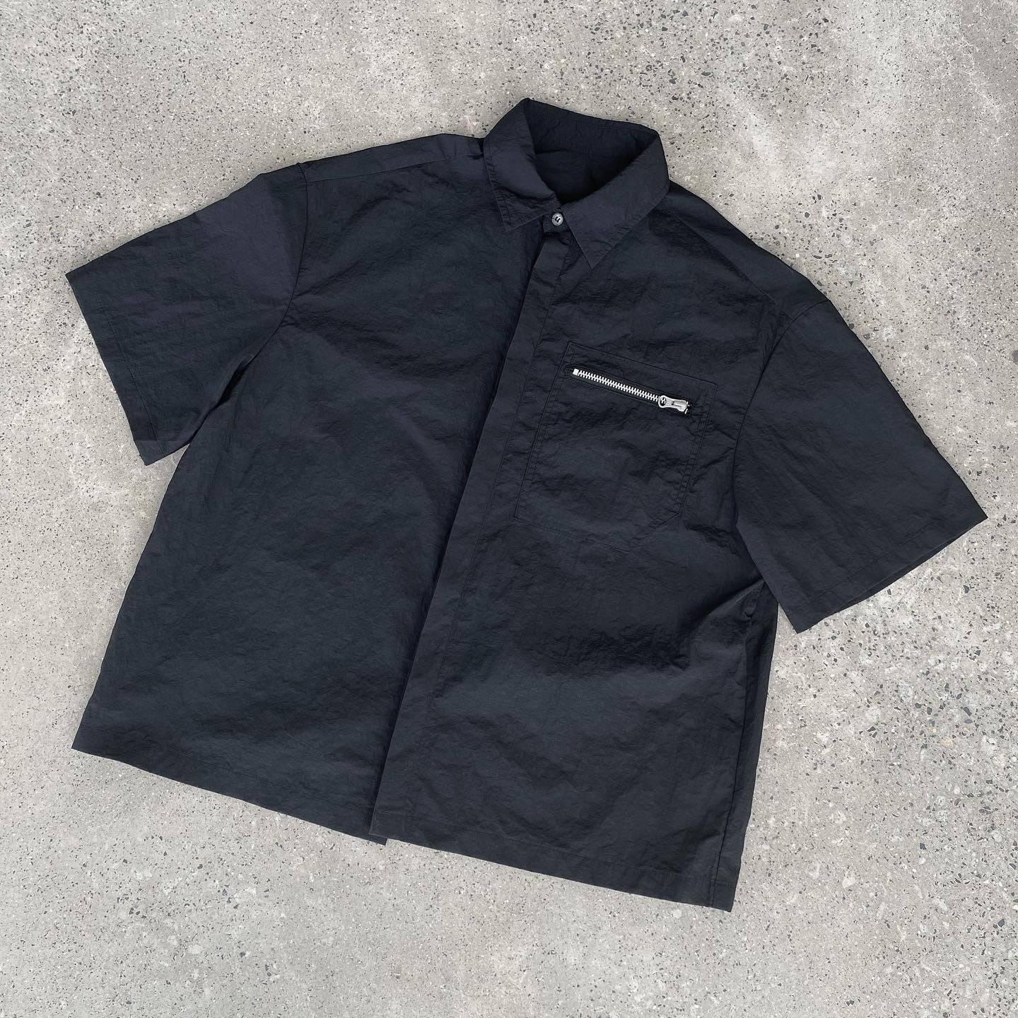 Zip Pocket Shirt - Black