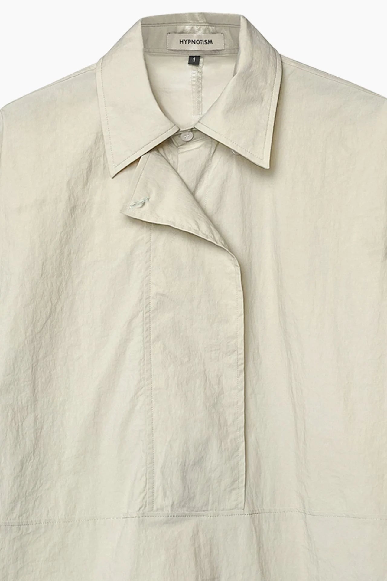 Drop Neck Shirt - Beige