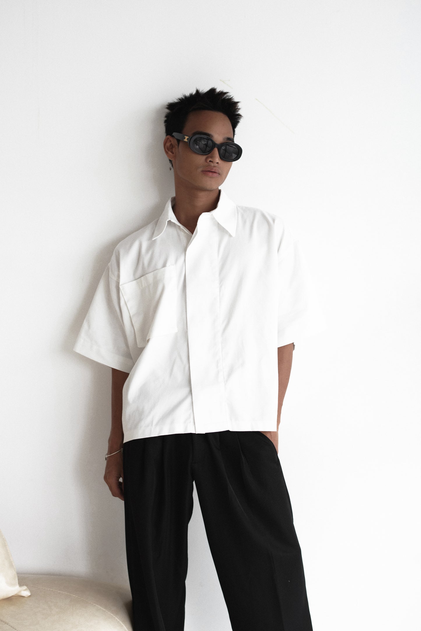 Button Down Shirt - White